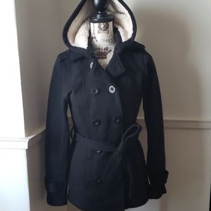 Black fleece lined Jacket/Coat